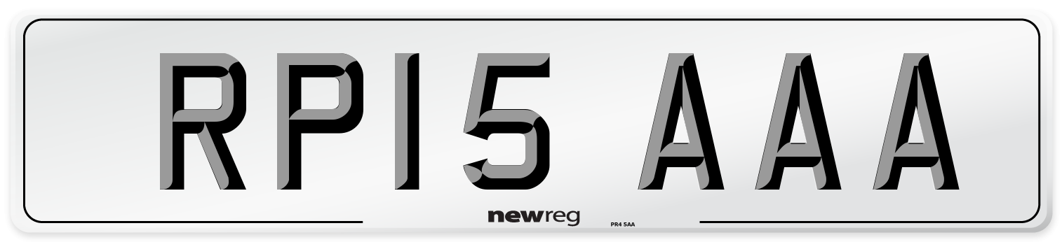 RP15 AAA Number Plate from New Reg